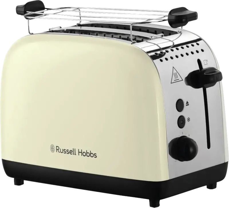 Russell Hobbs Grille-Pain Chester 2 Tranches – Inox Rétro, Fentes XXL, Brunissage Rapide 50% Plus Vite, Lift’n Look, 1670W