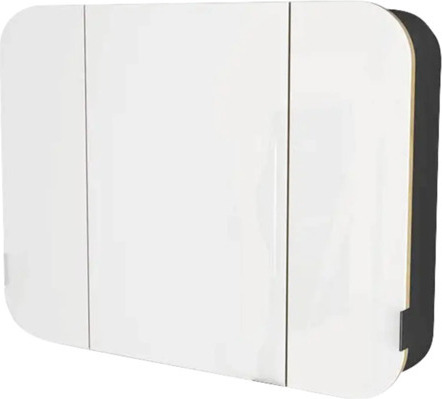 Spiegelschrank Devo Sonet BxHxT 80x60x14 cm black/oak SF-SWL3D80-L09P52