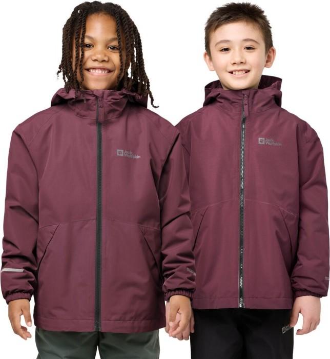 Jack Wolfskin Iceland 3In1 Jacket K Amaranth Amaranth 176 1610081