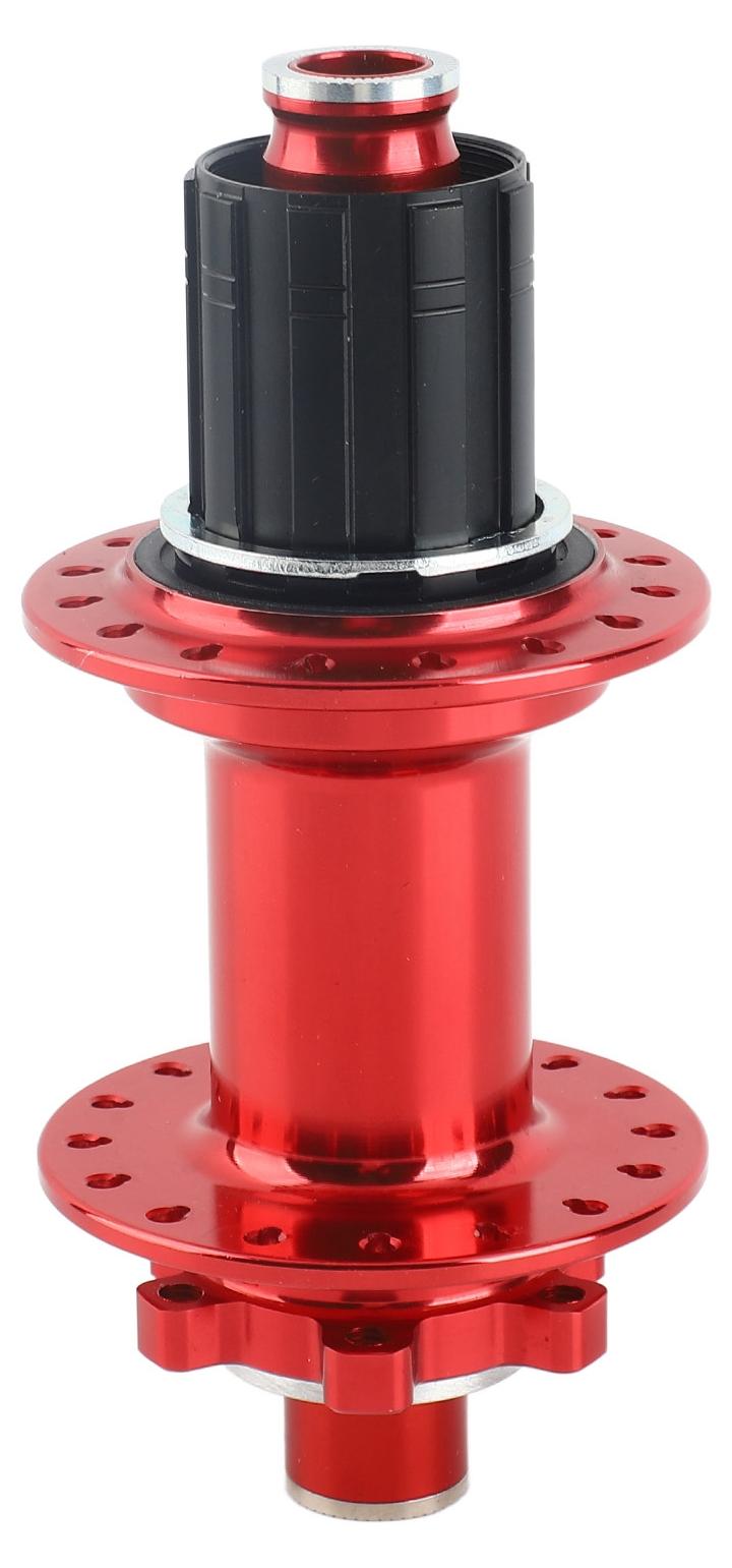 Gistuch 32-Loch-Mountainbike-Nabe, 4 Lager, 12 x 148 mm, CNC-Schneideverfahren, hinten für Ersatz, rot