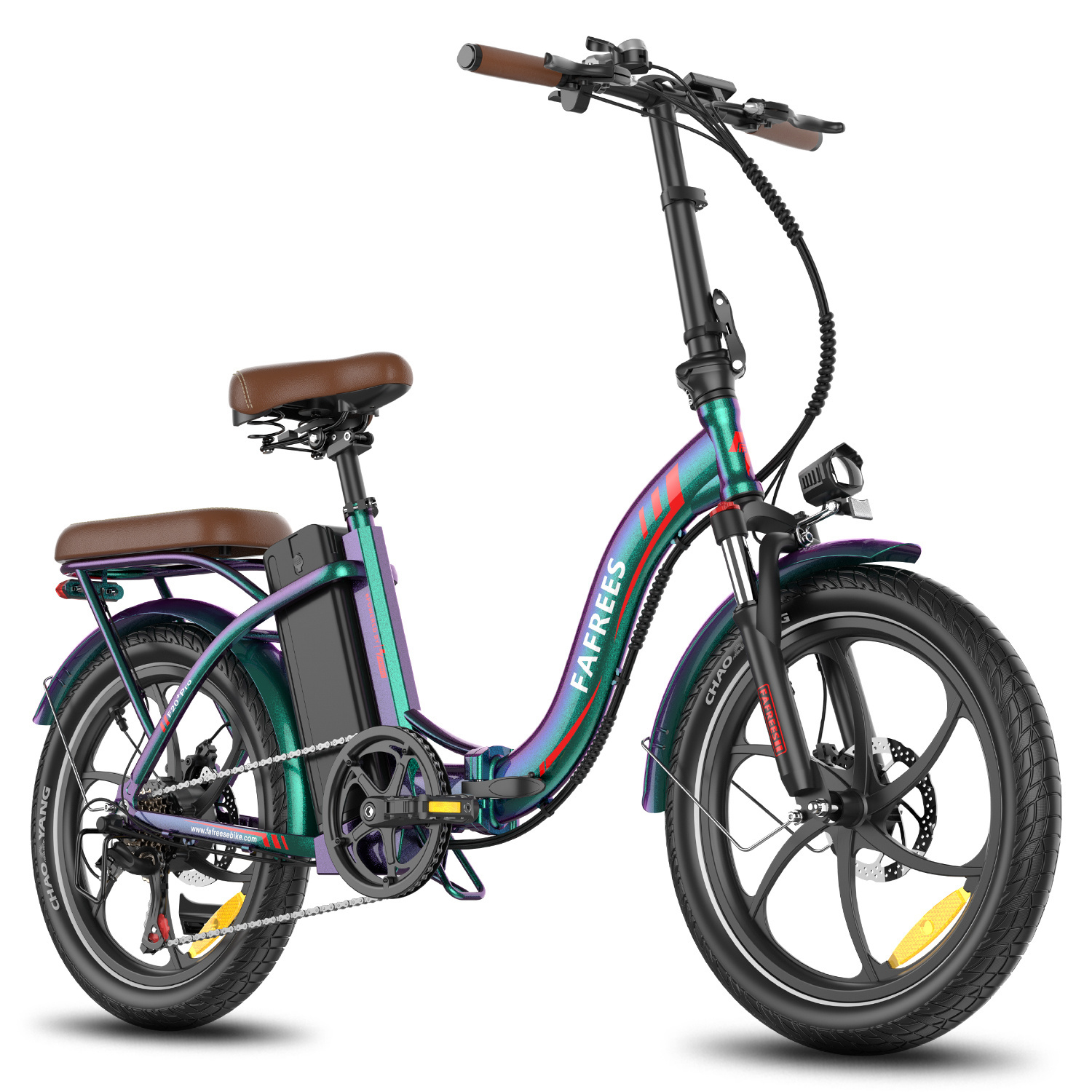 2025 20 × 3,0 palca 22,5AH e-bike skladacie bicykle elektrický bicykel pedelec, elektrický skladací bicykel 7-rýchlostné mestské e-biky a e-country bicykle 25 km/h Nebula Teal