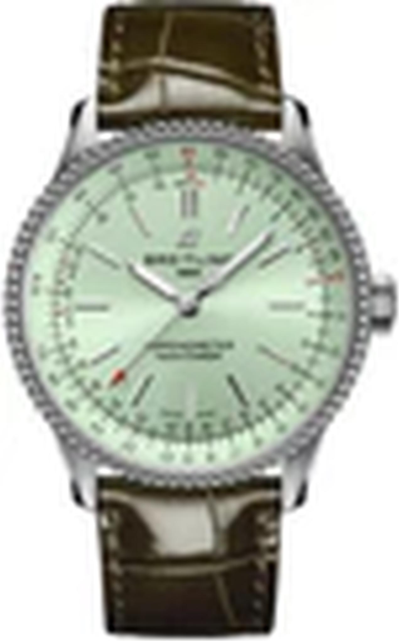 Breitling Navitimer 35 mit braunem Lederarmband A17395361L1P1