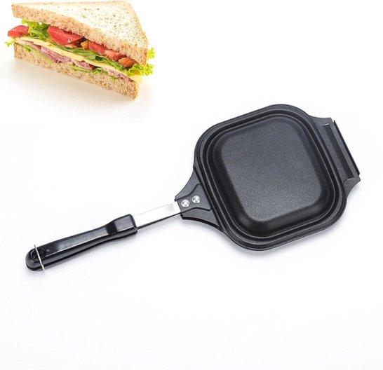 OEM Doppelte Pfannen für Frühstücks-Sandwiches - Backen Sie Pfannkuchen, Omeletten, Frittatas - Niedrigschwelliges Panini-Backgerät 2026