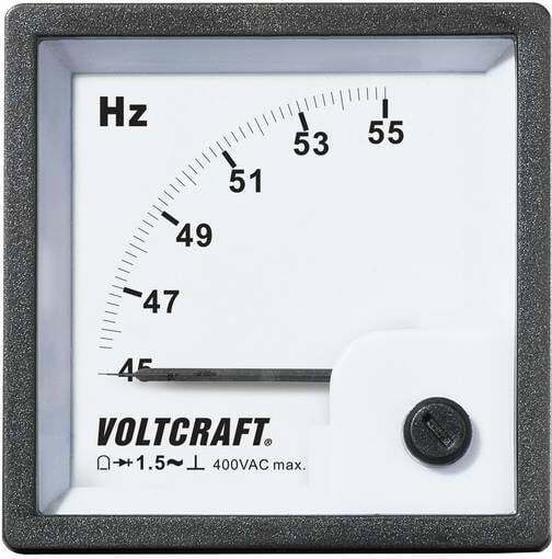 VOLTCRAFT AM-72X72/50HZ AM-72X72/50HZ Analog-Einbaumessgerät AM-72X72/50HZ 45 - 55 Hz Drehspule