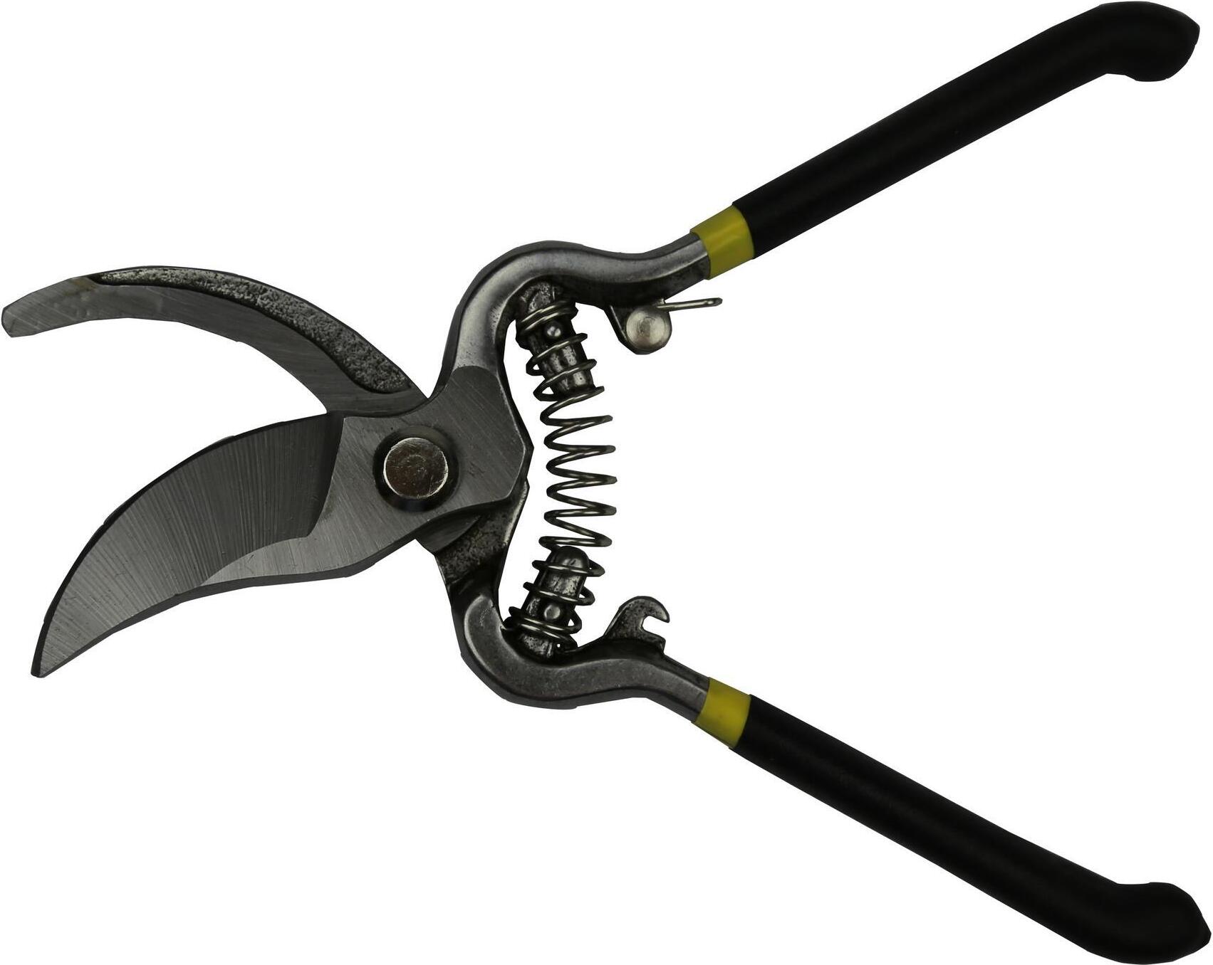 Jardinion Gartenschere Kohlenstoffstahl 20cm, Gartenwerkzeug Rosenschere Blumenschere Schwarz, Rebschere, Blumenschere 42513459021770