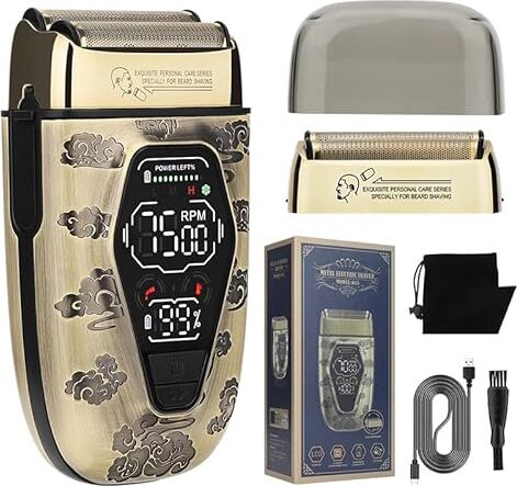 elektrický holiaci strojček 2 v 1 pre mužov, mini mokro-suchý prenosný holiaci strojček muži ženy, holiaci strojček IPX7, cestovná veľkosť toaletných potrieb