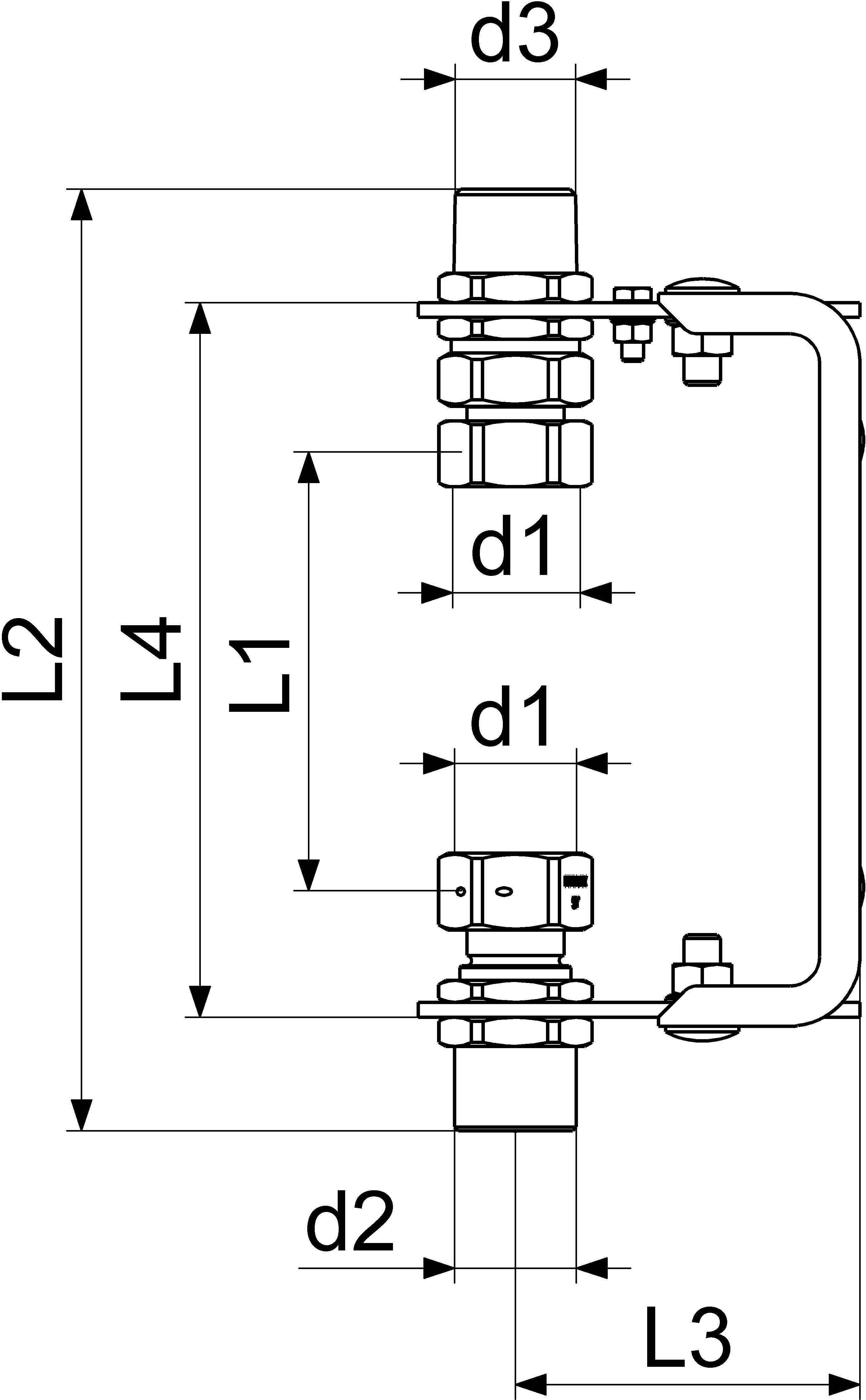 Js Wz-Inštalácia-Boom, Riser,M.vsb Adjustable,Qn 6, 1 "X1",Zinkový