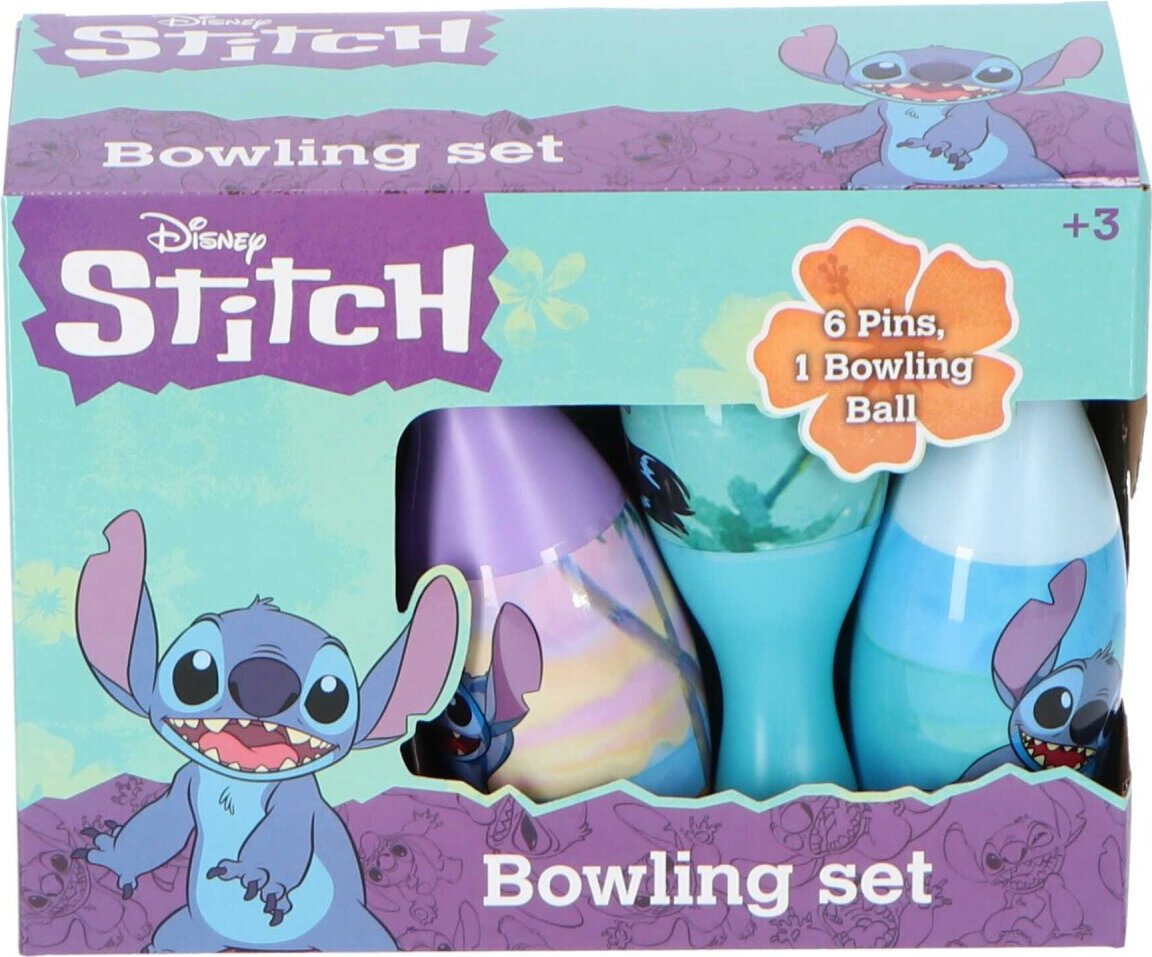 Sambro Lilo & Stitch Bowling-Set für Kinder 6 Pins und 1 Bowlingkugel T-1423