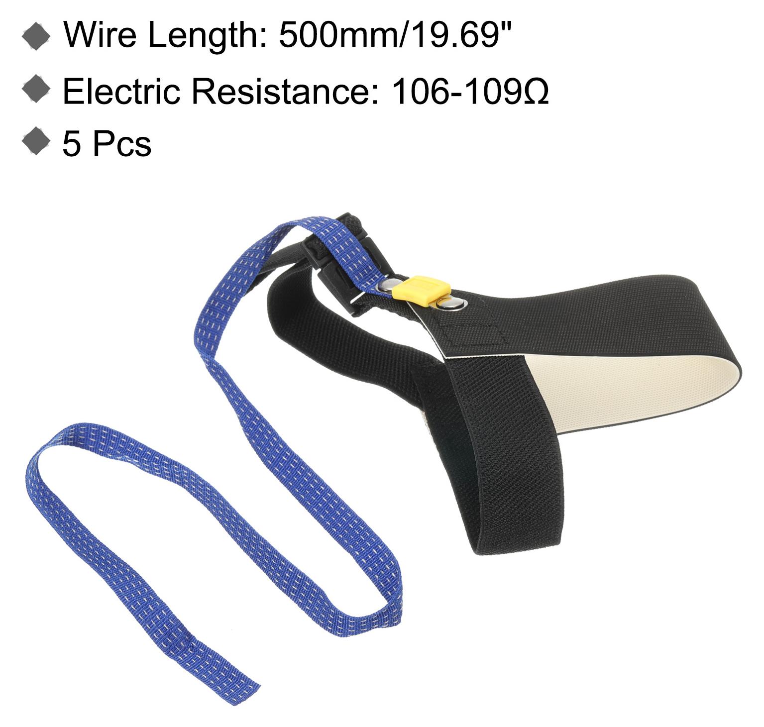 F FIERCE CYCLE 5 St¹ck ESD-Antistatik-Fu?-Fersenriemen Antistatik-Armband Band verstellbar mit Klettverschluss zur Ableitung von statischer Elektrizit?t, Schwarz, Wei? a23121600ux0302