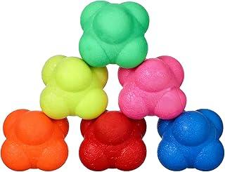 Akhan Reflexball Boxen Set 6 Stück, Reaktionstraining Ball zur Verbesserung, Reaktionsball, Reaktionsspiel Unvorhersehbarer Wurf und Boxing Trainer für Sport, Reaction Ball, Reflex Training 174843428