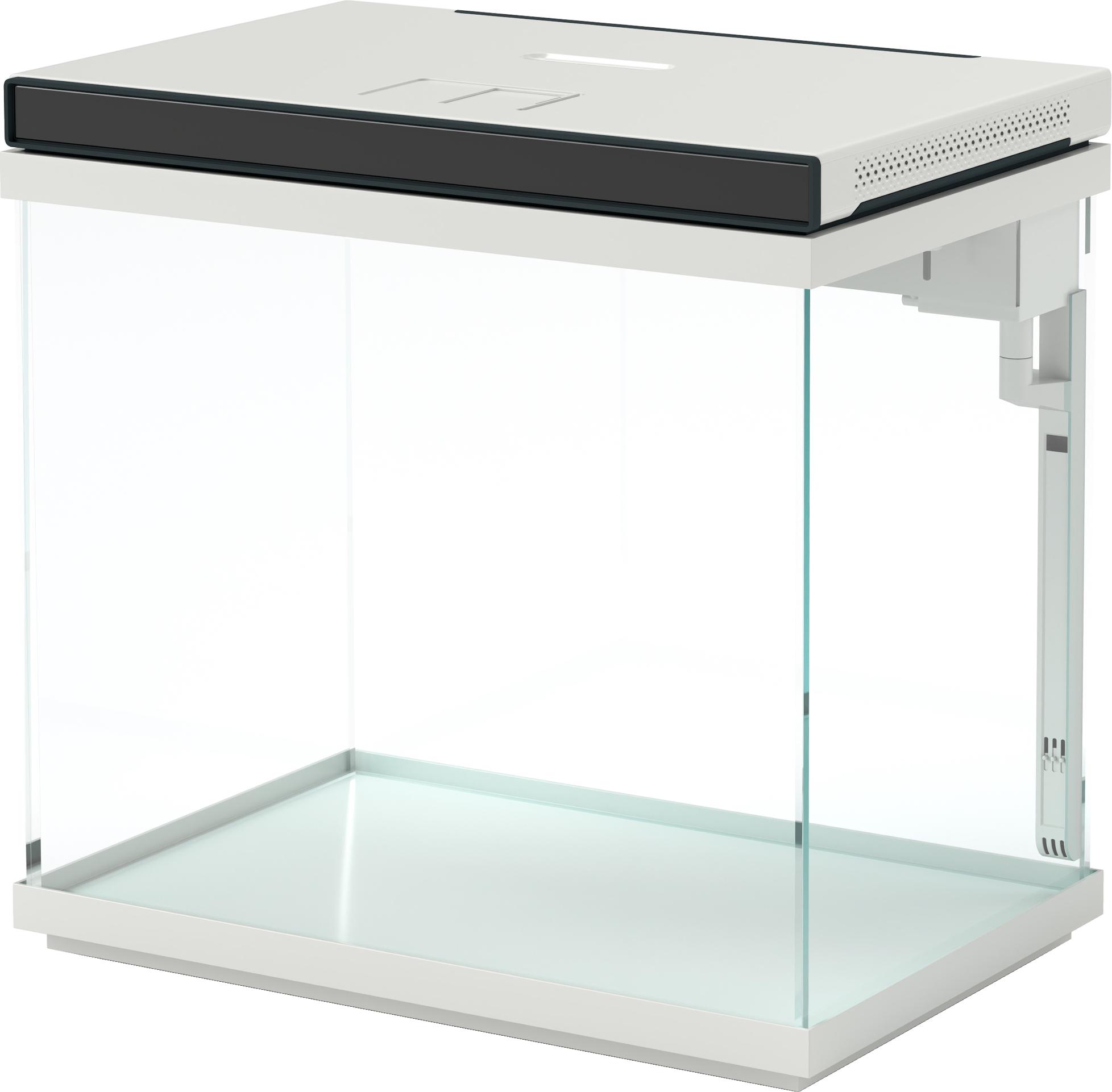 Dopwii 26 Liter Aquarium mit Filter, LED-Beleuchtung, Wasserpumpe, für verschiedene Fischarten, ca. 38 x 26 x 38 cm KAUF-WOHN-D61-006V90WT-001