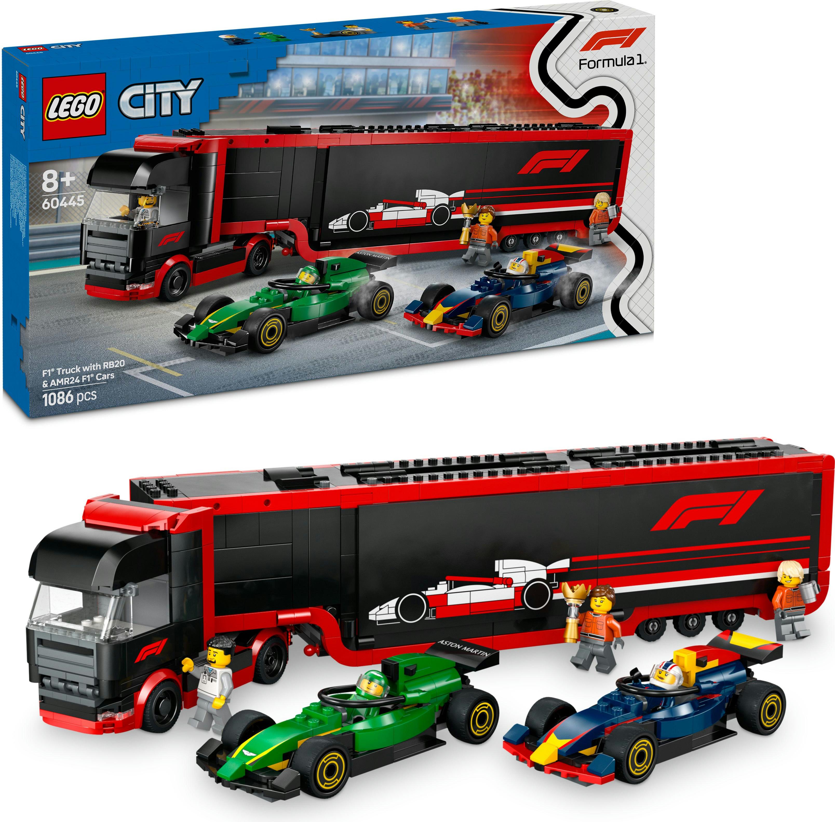 LEGO® City 60445 Kamión F1 s autami RB20 a AMR24 F1