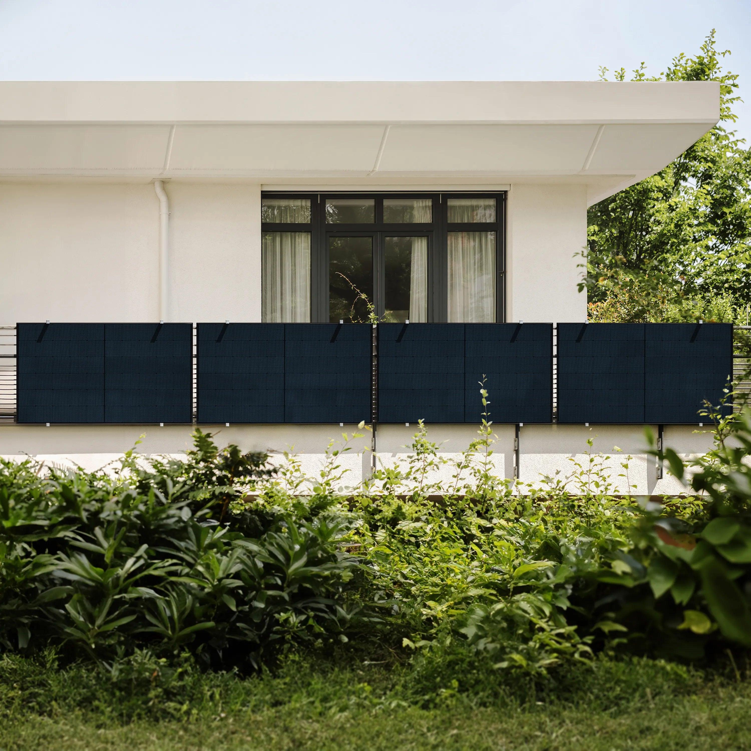 1800 Watt, Balkon, Bifazial Komplettset, Balkonkraftwerk, Germany 10m Anschlusskabel Image