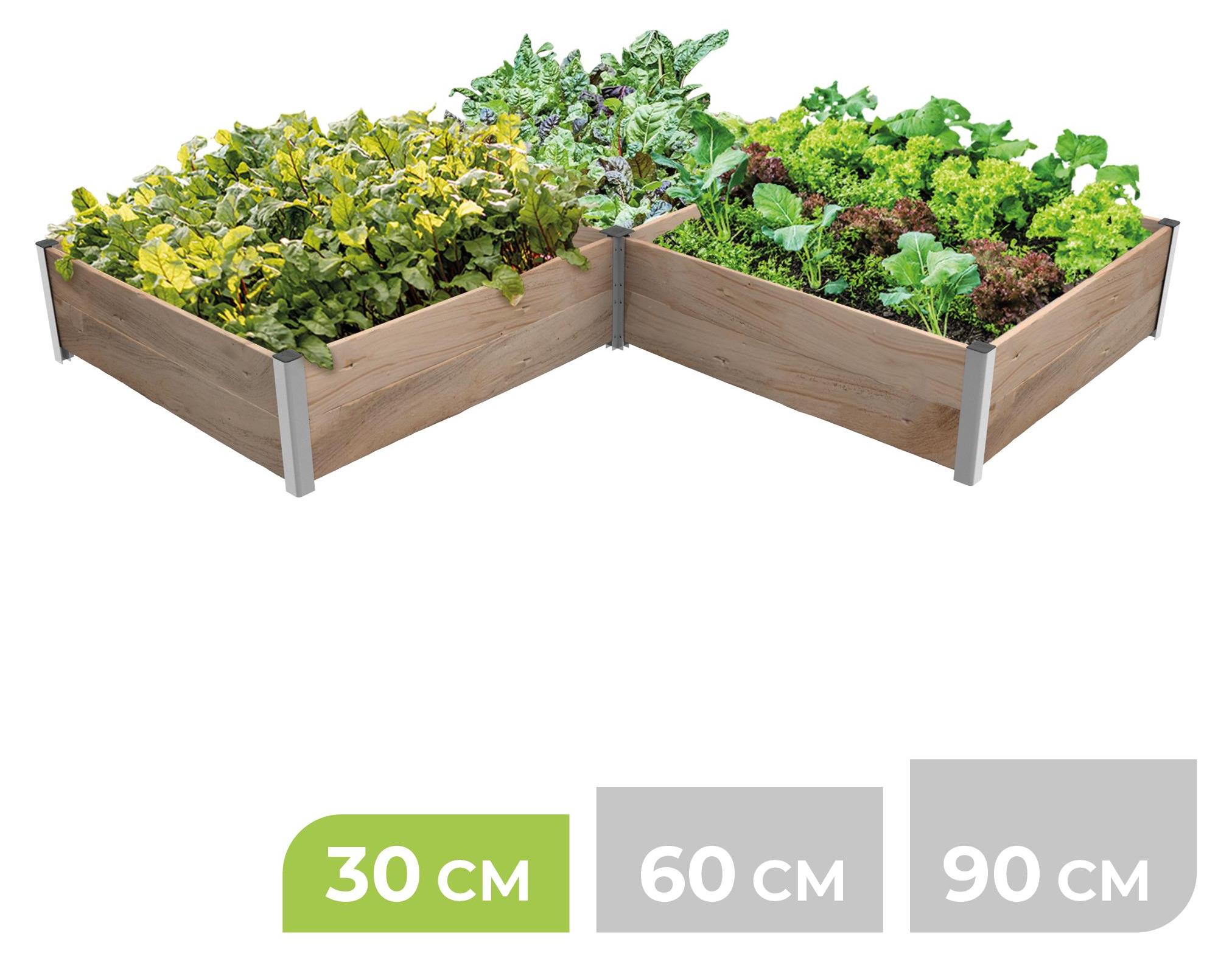 BioGreen 3m² Hochbeet ErnteMAXX für Ecken erhältlich in 3 Höhen erhältlich