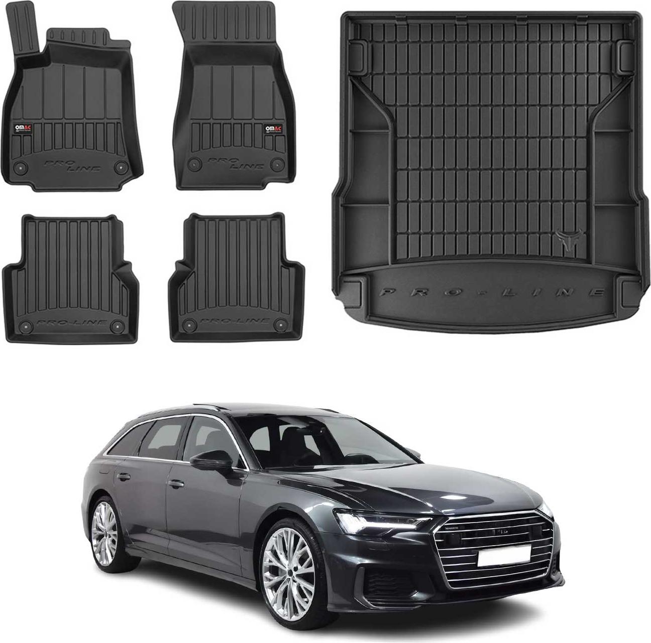 OMAC Tappetini Per Auto In TPE – Compatibili Con Audi Q3 2011-2018, Set 3D Nero, Impermeabili, Antiscivolo, Profumo Di Vaniglia