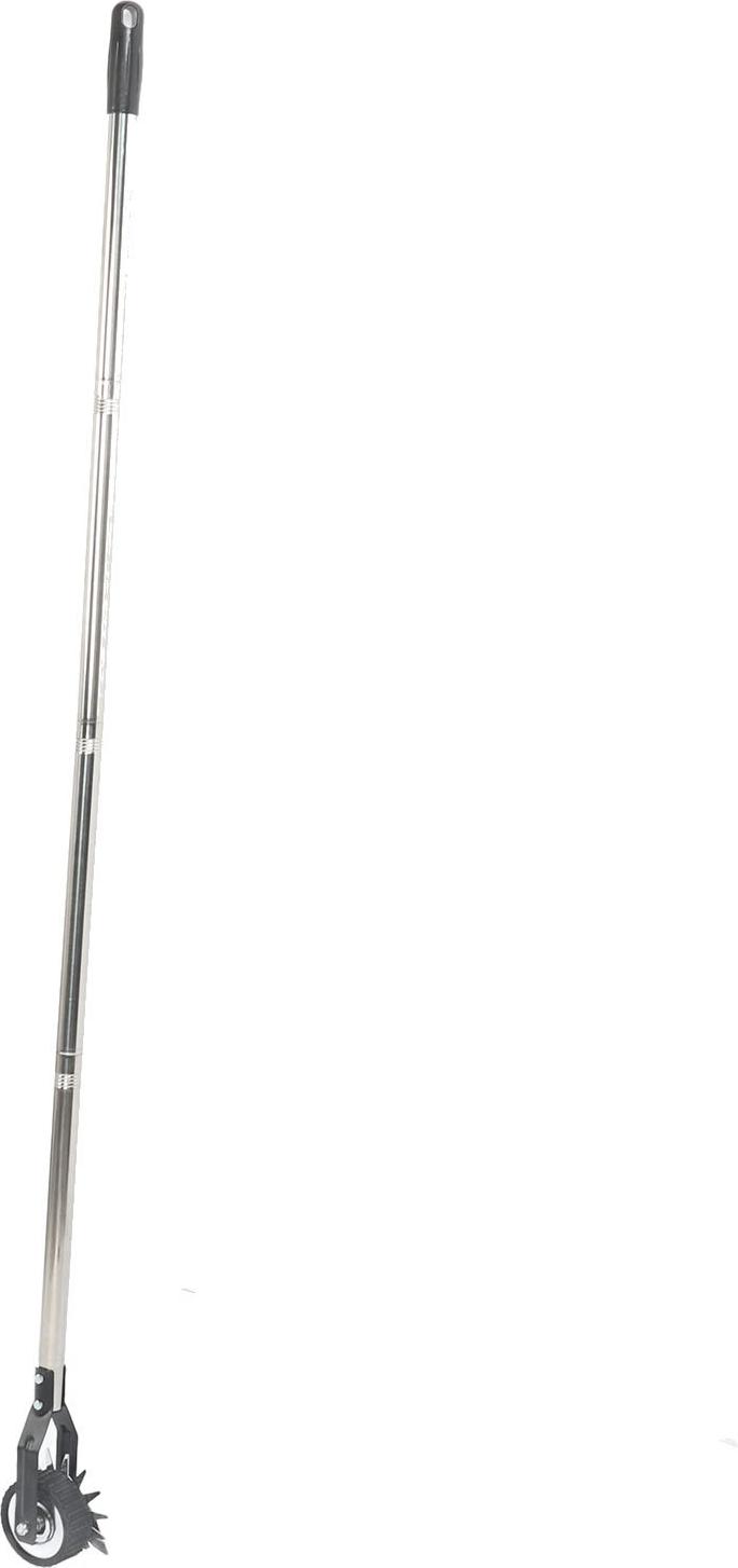 Cocosity Rotary Lawn Edger mit Einrad Mangan Edelstahl Handbuch Kanteschneider Griff fr Gartengarten Landschaft Brgersteig 4 Abschnitt 171 cm