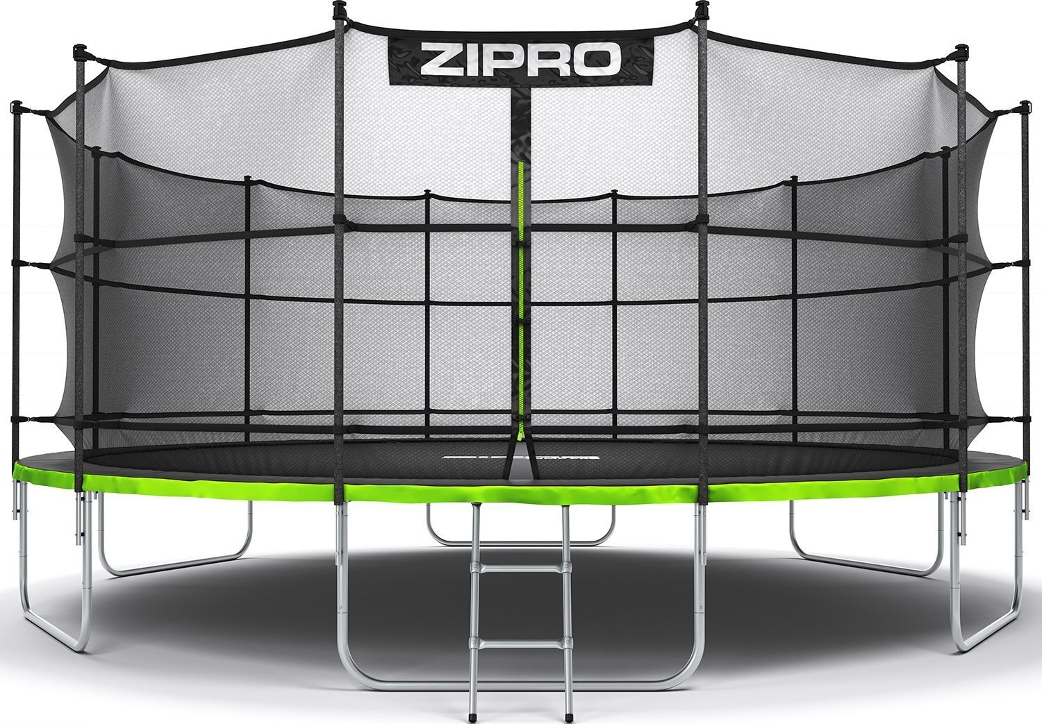 Zipro Jump Pro záhradná trampolína s vnútornou bezpečnostnou sieťou na topánky a rebríkom 16FT 496 cm