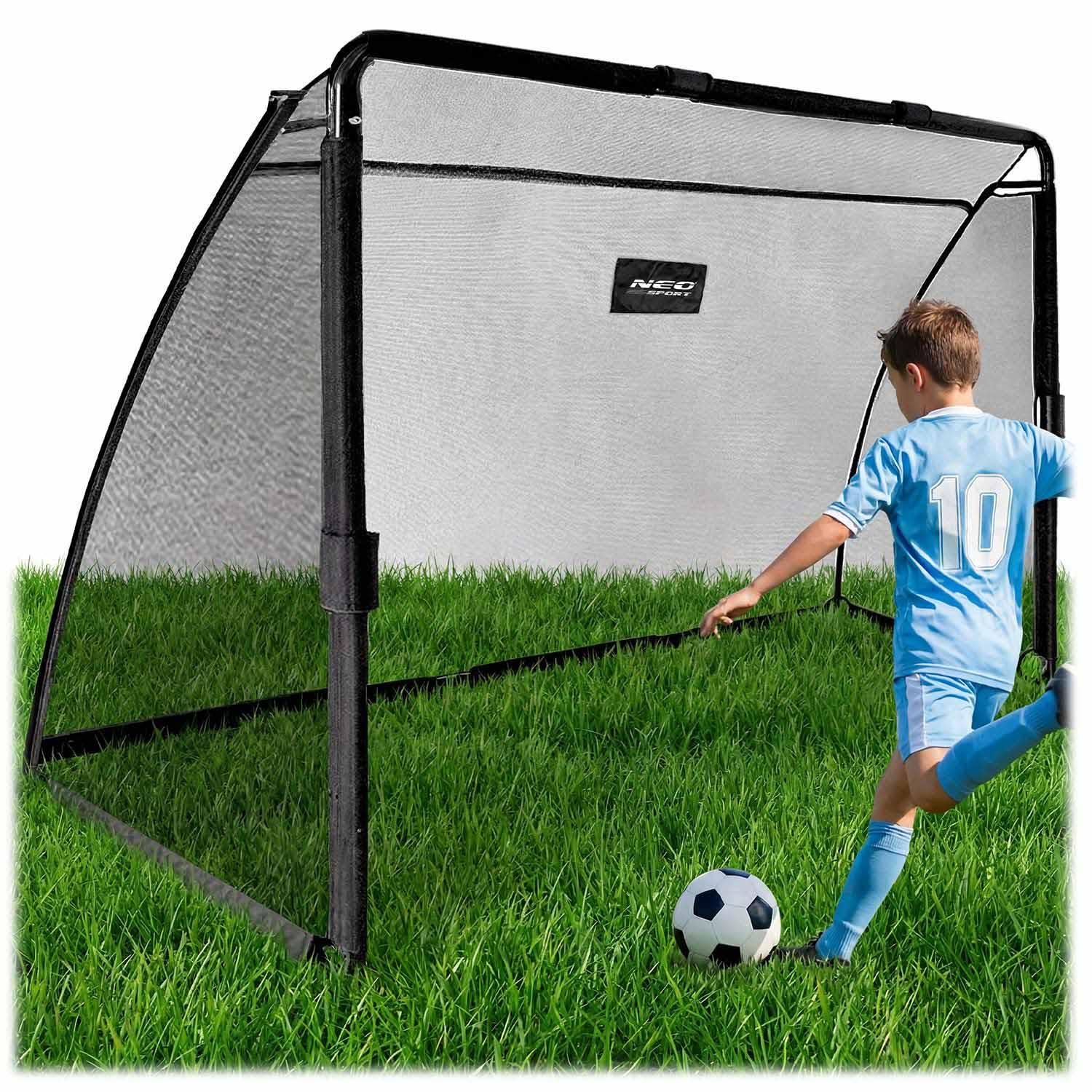 Neo-Sport NS-487 – Transportables Fußballtor, 180 x 120 x 60 cm, schwarz BCJ1487