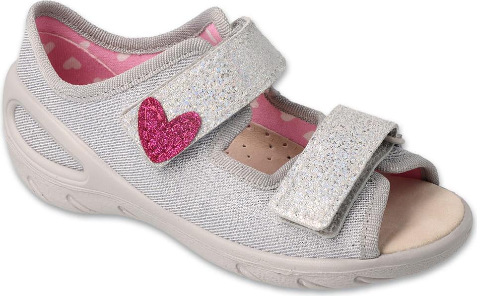 Sandalen Befado Sunny 065P179 silber mit Lederinnensohle