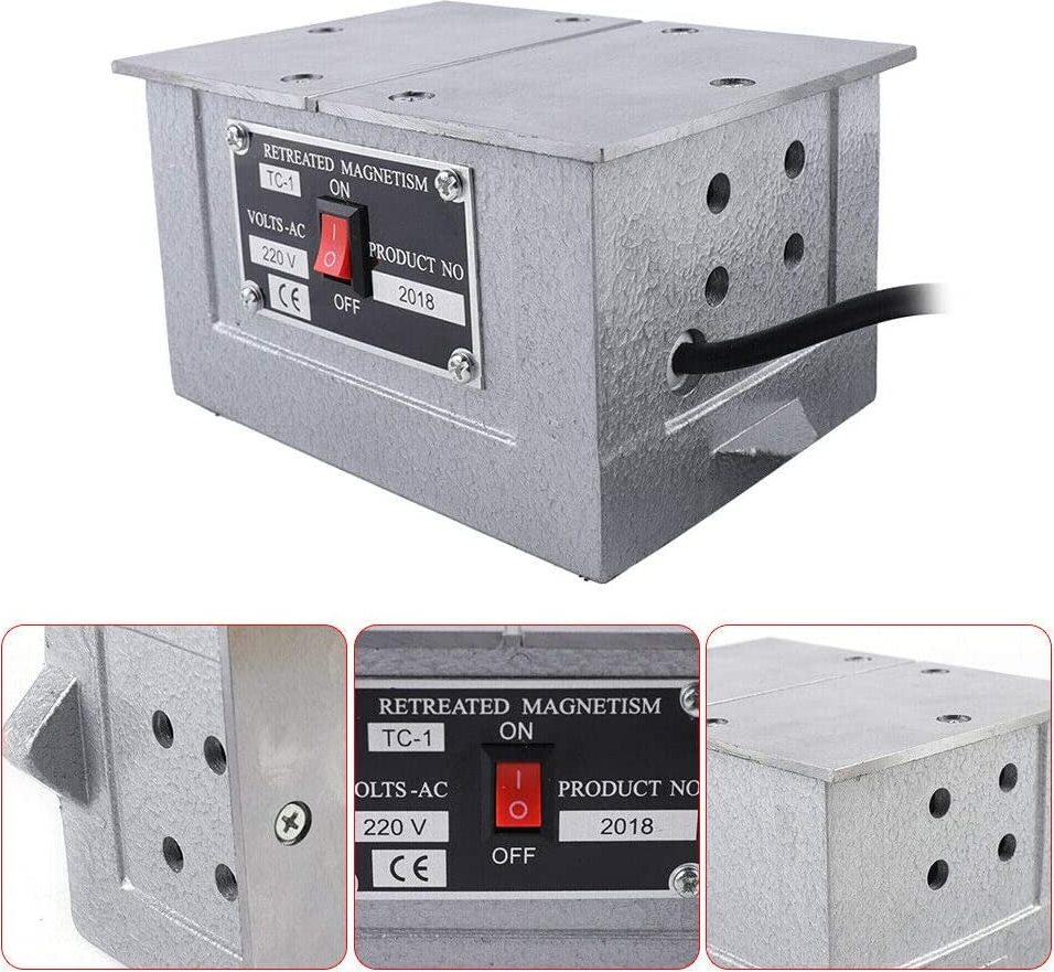 GreatDEshop2021 Entmagnetisiergerät Demagnetizer Magnetisieren Demagnetiser Entmagnetisierplatte Entmagnetisierung Maschine Entmagnetisier 100W Magnetisierer Magnet Tool OT-MLLCR-2278-EU-0901