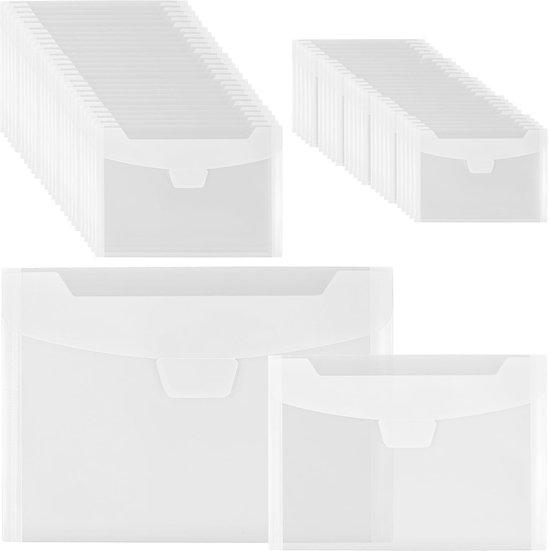 OEM Transpapier Archivierkästchen für 100 Stück, transparente Mappe und Dokumenttasche, 24 x 18 cm, 18 x 13 cm, Büroorganisation und Dokumentenarchivierung 2026