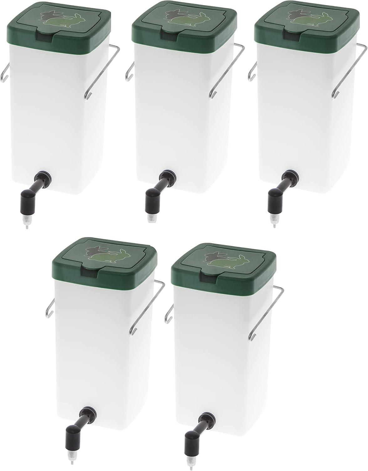 JedBesetzt Set mit 4 weißen 1-Liter-Nippeltränken für Nagetiere K-MM-26328-299