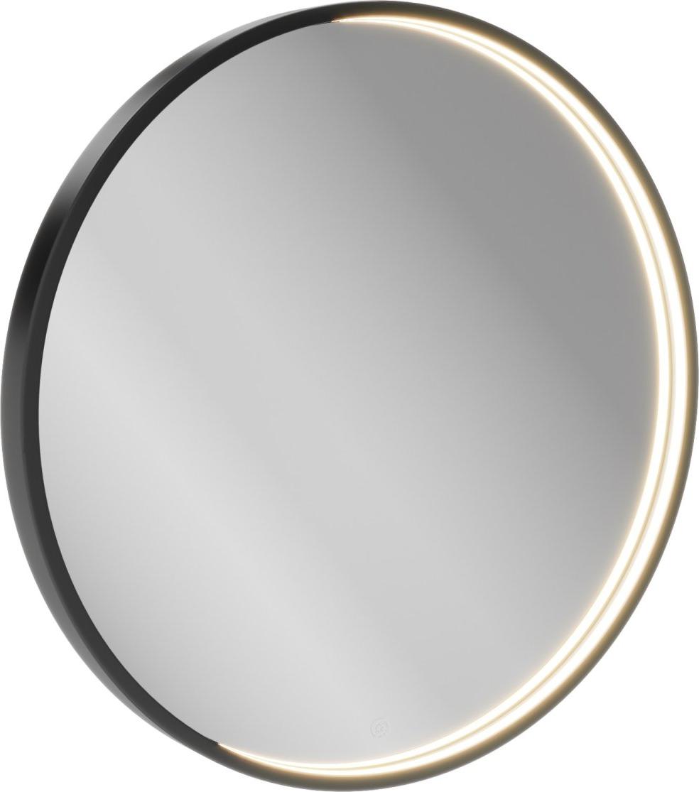 BadeDu VAAL Spiegel Moderner LED-Spiegel mit Sensorschalter, Dimmfunktion und Memoryfunktion, 60cm in Schwarz 11739145