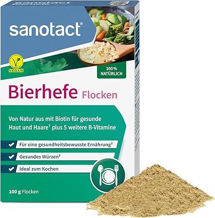 sanotact GmbH sanotact Bierhefe Flocken (6 x 100 g) 12002247