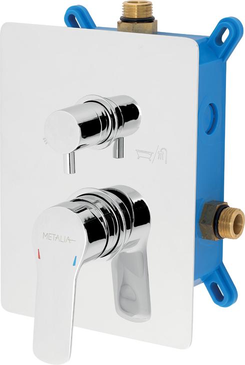 Armatur mit Unterputzdose Novaservis Metalia 54 CONCEALED 2 OUTLETS CHROME BOX54051R, 902408