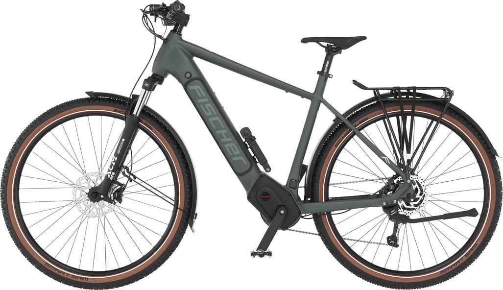 Fischer Fahrrad FISCHER TERRA T100 E-Bike - green, 28, RH 55 cm, 711