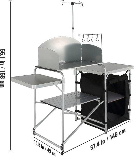 OEM Aluminium Campingkast 146x49x168cm Opvouwbar 2026