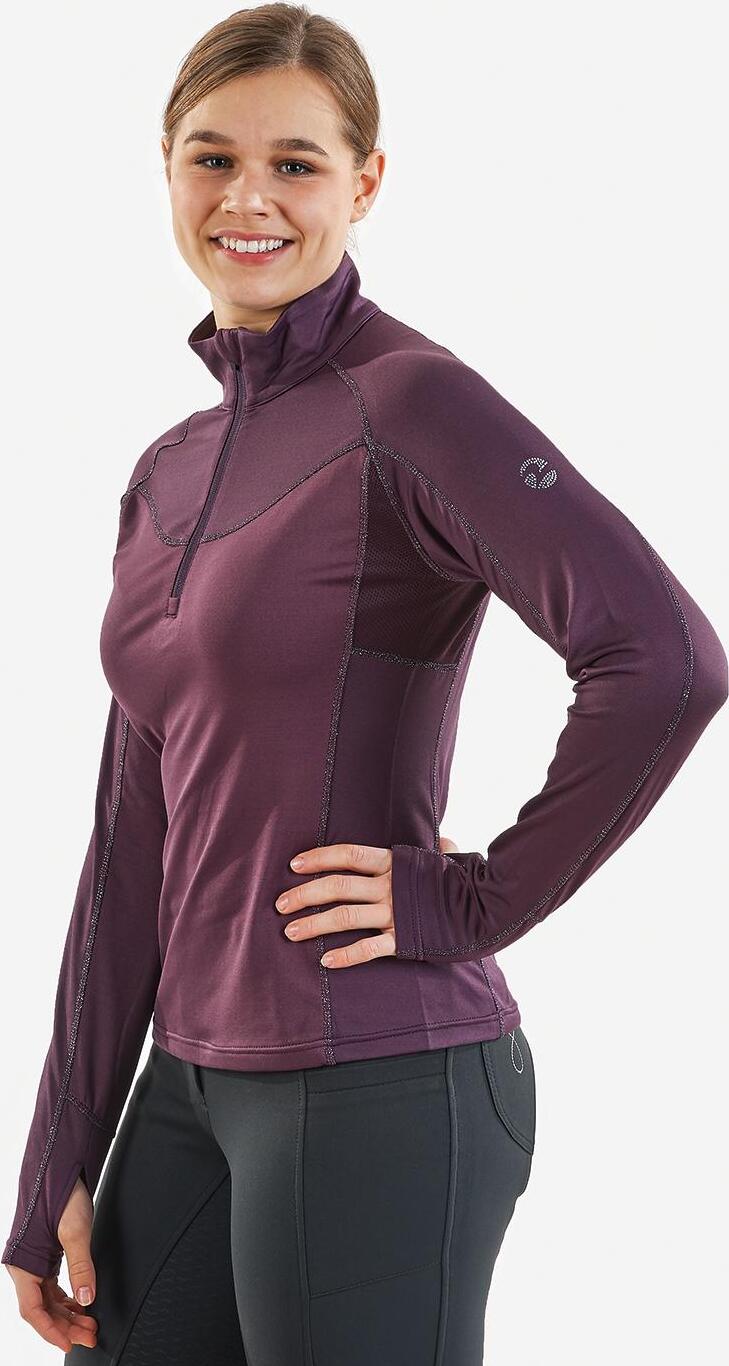 Busse Shirt Melani Tech plum langarm , Busse_17_Groessen:XL NEW-38306