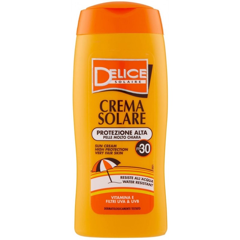 DELICE Sonnencreme Sonnenschutz LSF30 UVA UVB Vitamin E 250 ml A7.5