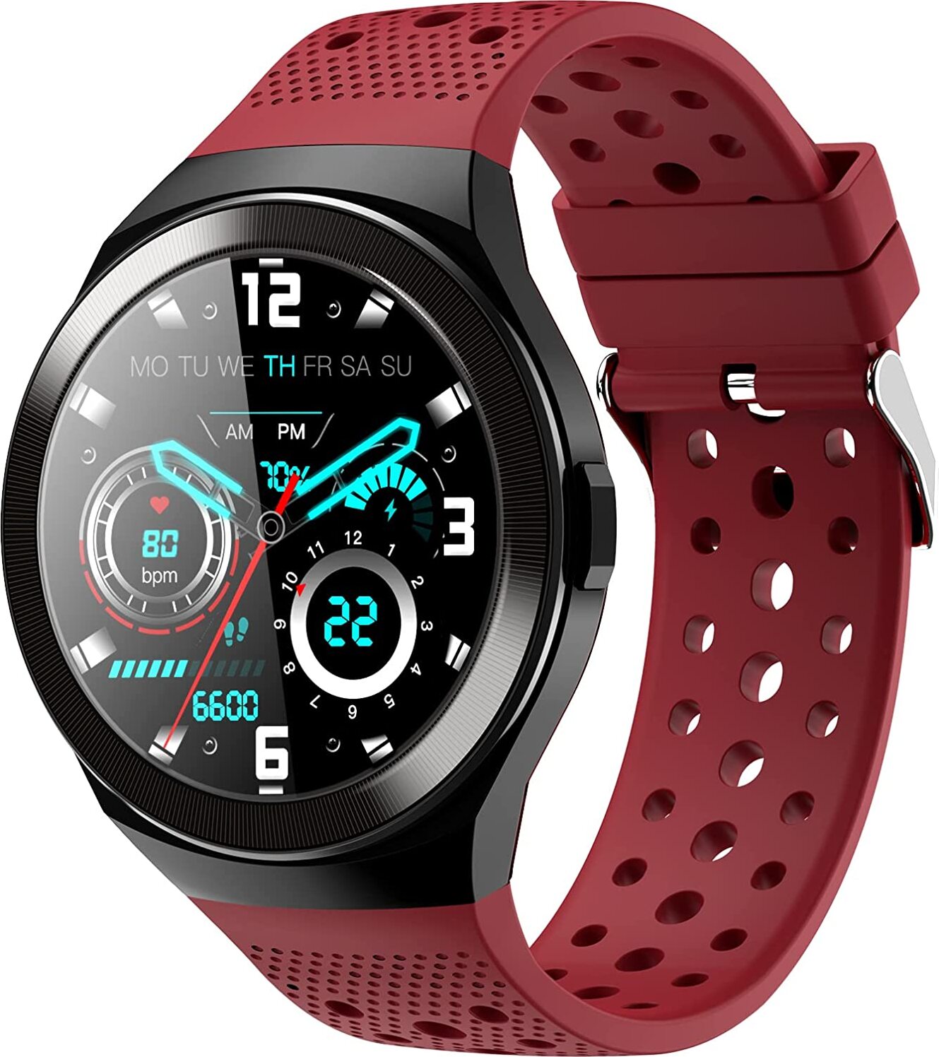 Topchances Bluetooth Smartwatch Luxus Herren Armband Herzfrequenz Pulsuhr Fitness Tracker