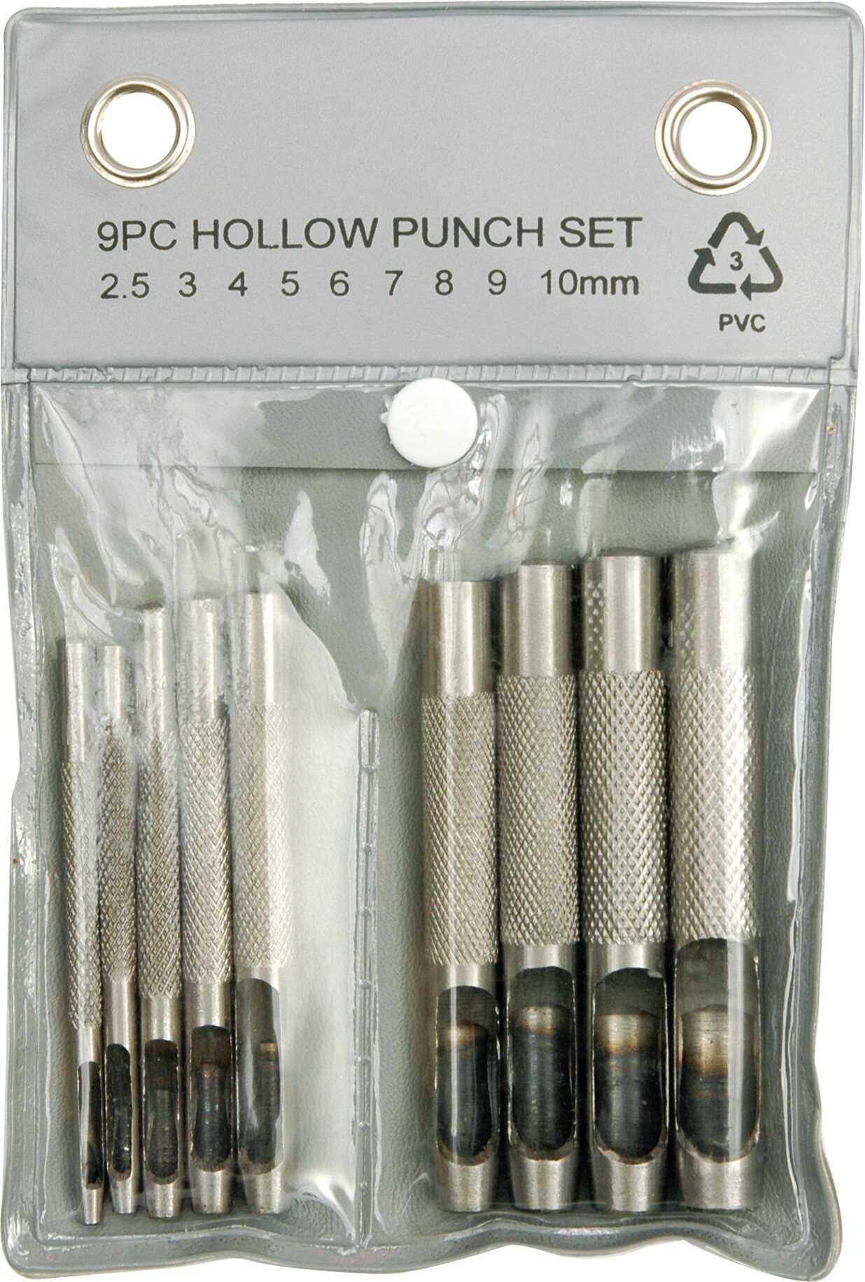 VOREL Lederlocher-Set, 9-teilig, 2,5-10 - W-76705