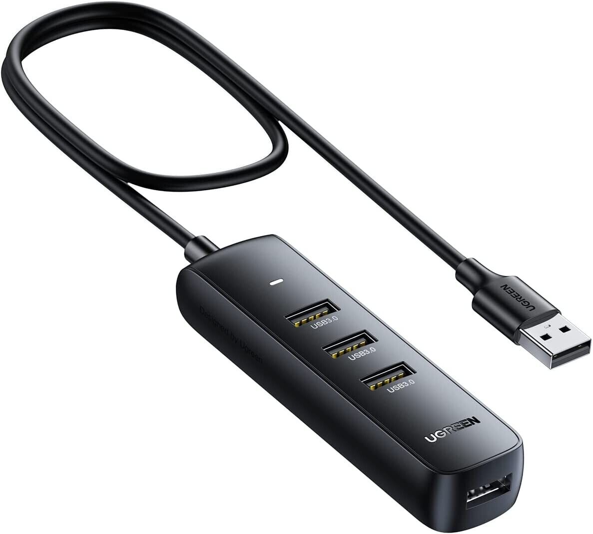 Joyroom USB 3.0 HUB Verteiler 4 Port 4x USB Typ A 3.0 Adapter Super Speed Ugreen USB 3.0 HUB Verteiler 4in1 4 Port 4x USB Typ A 3.0 USB Adapter Super Speed 1m Ugreen B-3258-WP