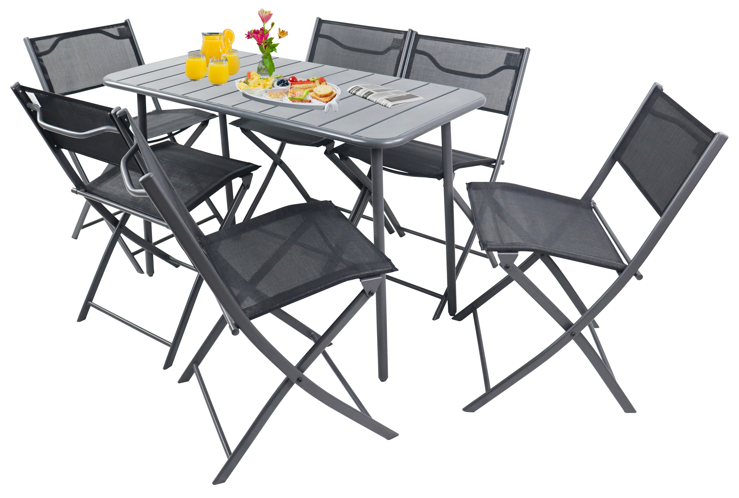 7 ks. Bistro set Balkónový set Záhradný set Kovový Sumila