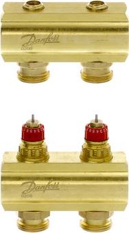 Danfoss FBH-Verteiler FHF 2 Kreise ohne Durchflussanzeige 088U0502
