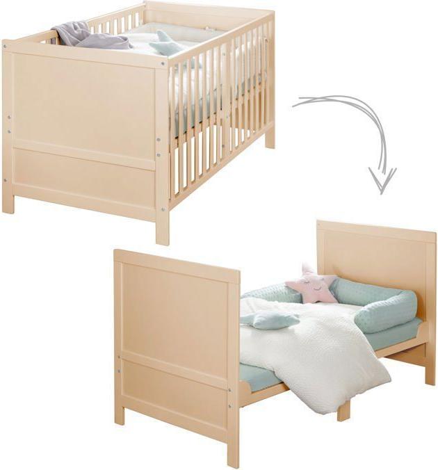 Babybett, 70 x 140 cm, Umbaubar zum Juniorbett, Roba Easy Sleep, Naturholz AAAJD44169
