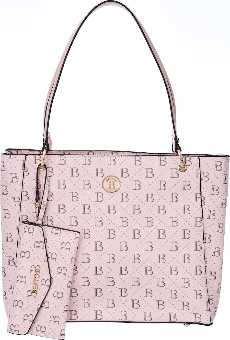 Damenhandtasche BERTOO Federica rosa Logo FEDERICACY0432X_PINKLOGO