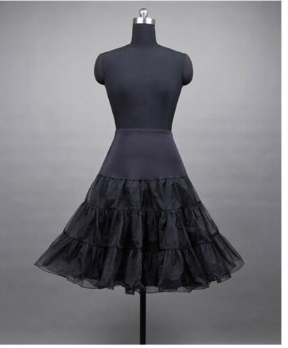 Petticoat Tüllrock Rockabilly 50er 60er Jahre weiss schwarz rot Dirndl Rock R16 