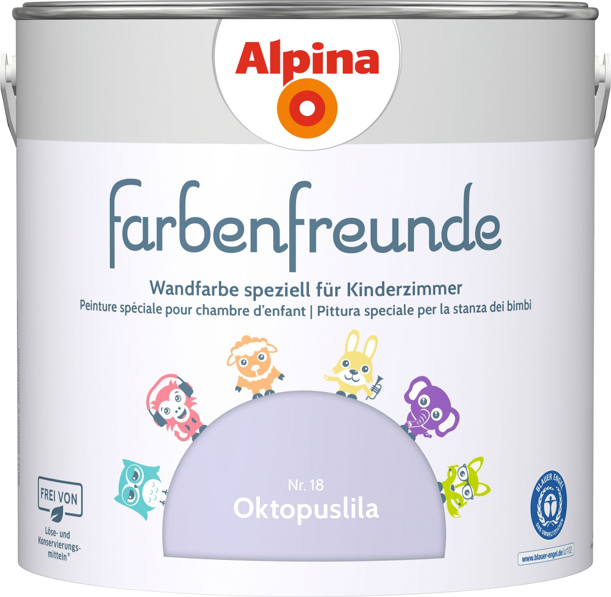 Alpina Farbenfreunde Nr. 18 oktopuslila 2,5 L matt 914049