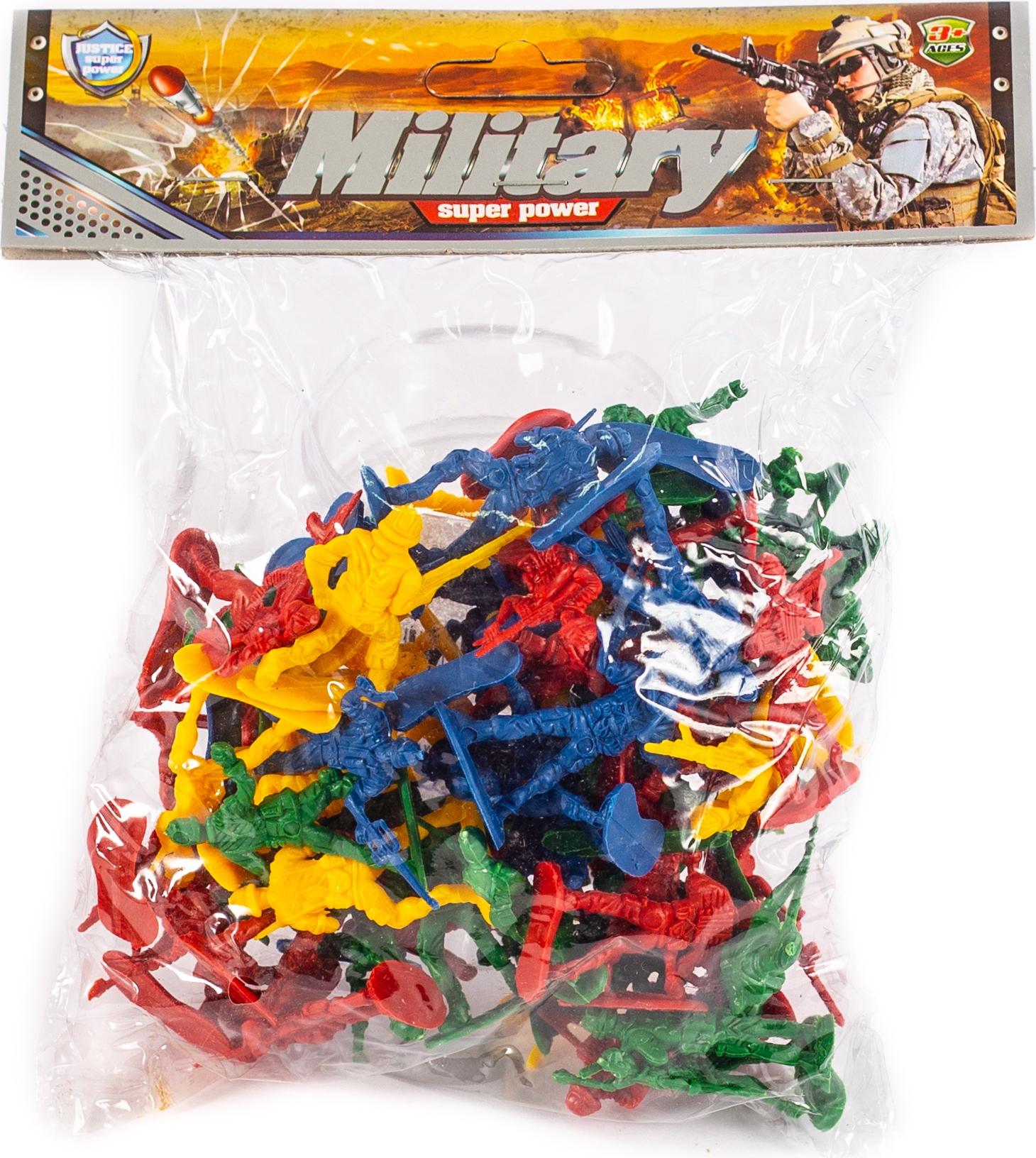 Midex Spielzeug Soldaten Set 60 Stück - Armee Figuren 5cm - Militär Spielfiguren für Kinder Kunststoff