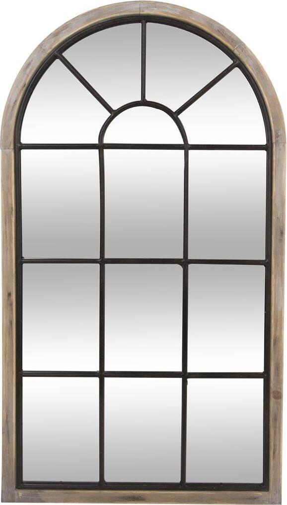 Produktbild von Atmosphera - Spiegel Joe - Metall Und Holz - Schwarz - D45 Cm - Model 1