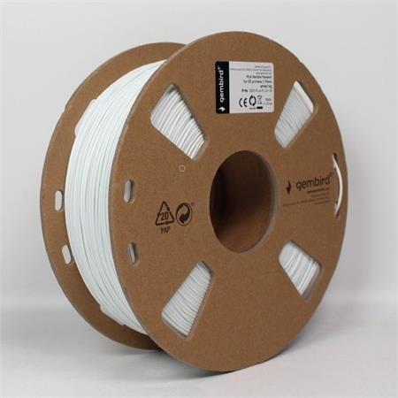 GEMBIRD Gembird 3DP-PLA-FL-01-W 3D-Druckmaterial Polymilchsäure (PLA) Weiß 1,32 kg