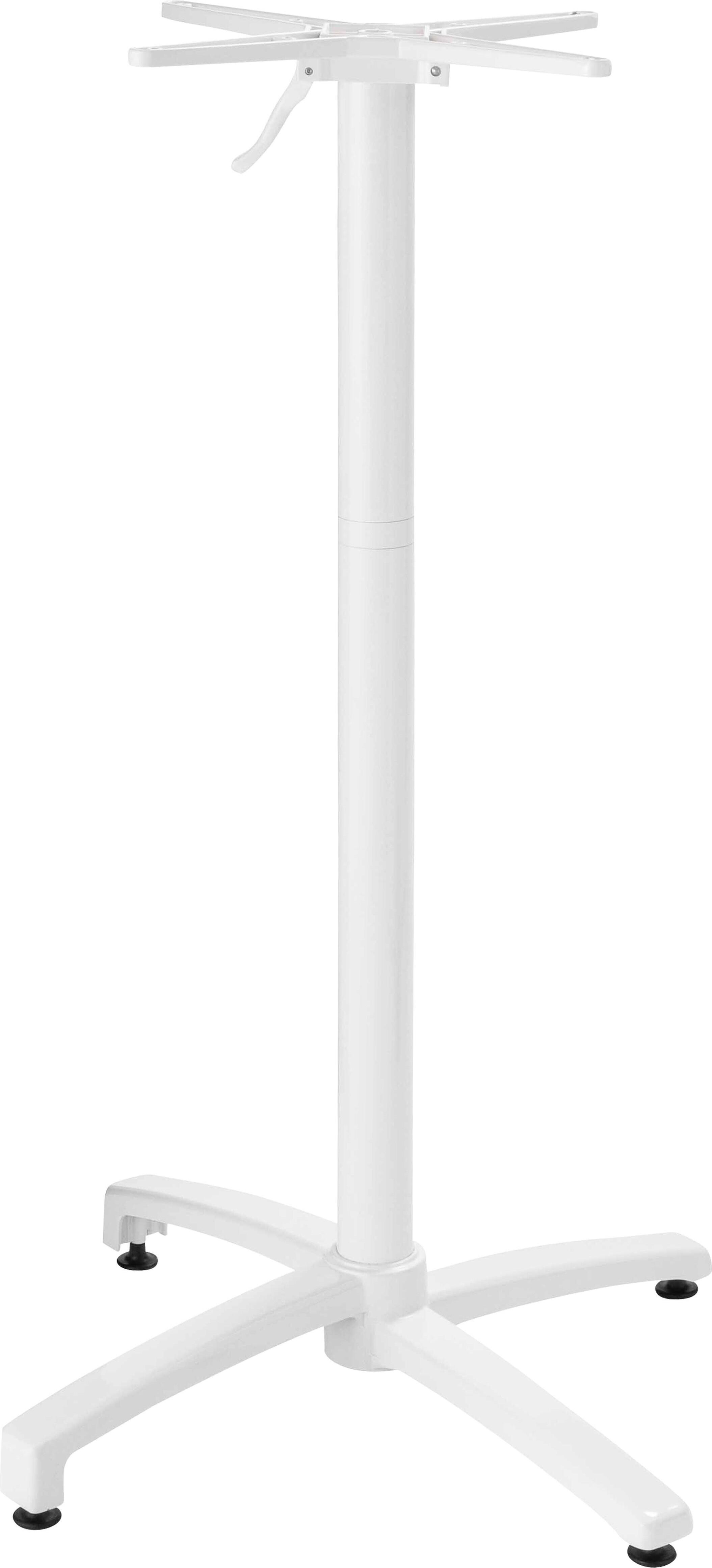 Tischbein für Tisch mit Neigungssystem 108 cm aus weißem Aluminium - Oviala Klipo 110279