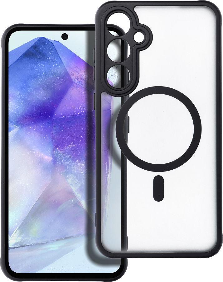 FULL MATTE MAG COVER kryt na mobilný telefón kompatibilný s MagSafe vhodný pre SAMSUNG A55 čierny