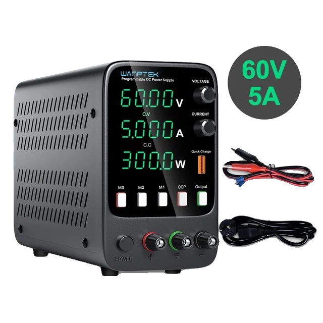 Nastaviteľný zdroj jednosmerného prúdu, výstup 30 V 10 A, stabilizovaná regulácia napätia, APS605H