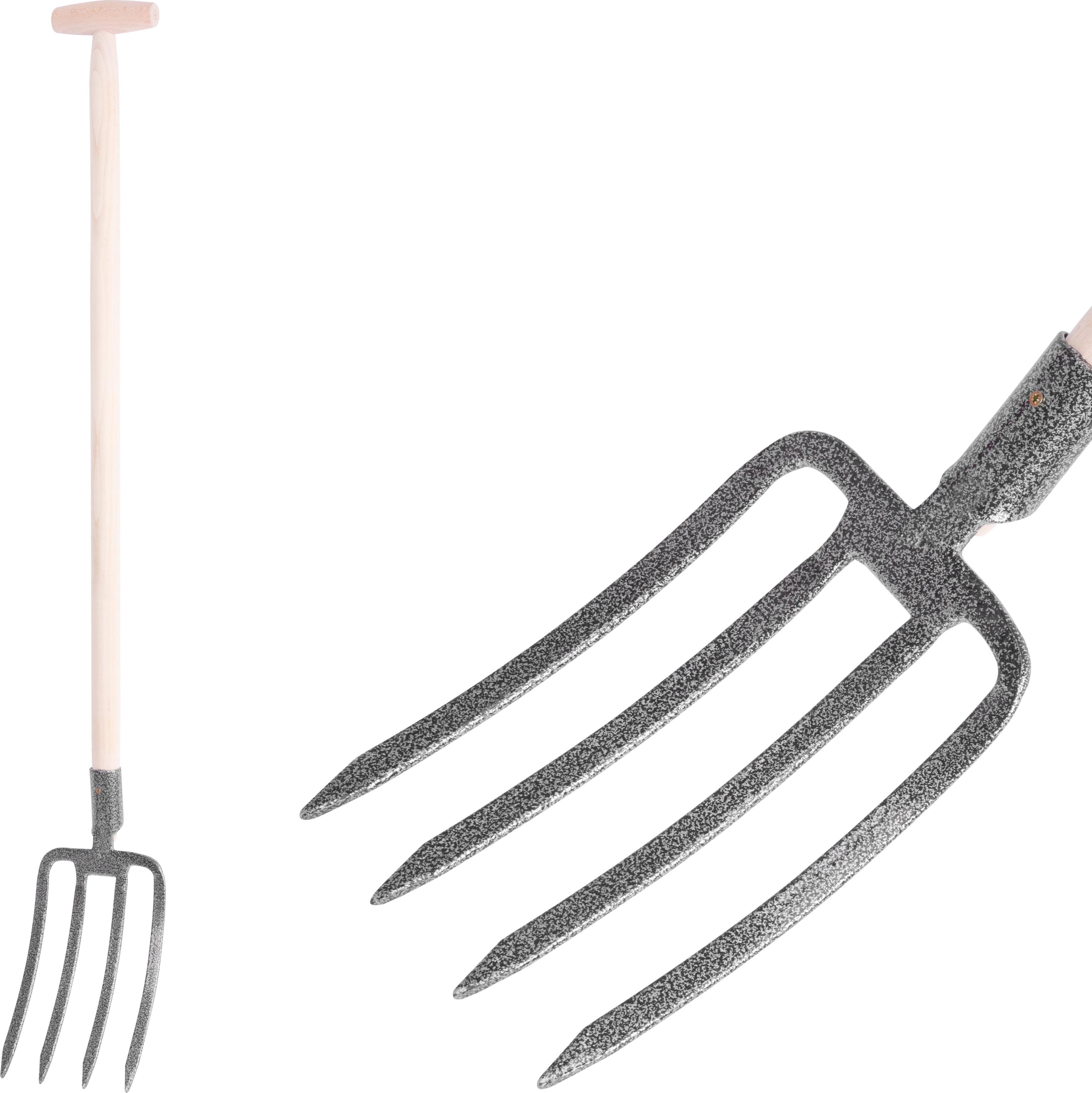 STREND PRO Gabel GD-029O, 4-zinkig, Grabgabel geschmiedet, mit Stiel T