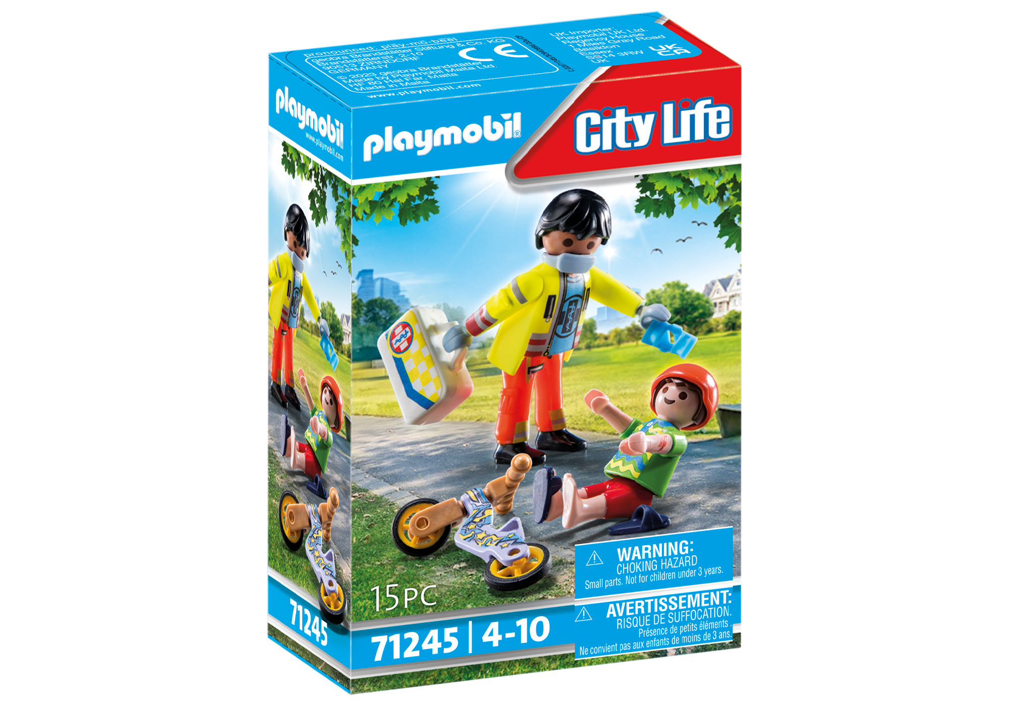 Playmobil Play Sanitaeter+Patient 71245